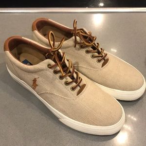 Polo Ralph Lauren tan sneakers
